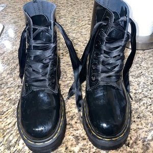 Black doc marten boots